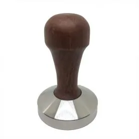 Tamper Kaffia 53mm flat ořech