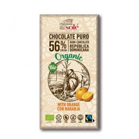 Chocolates Solé - 56% bio čokoláda s pomerančem
