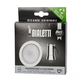 Sealing Bialetti stainless steel coffee maker 10 cups