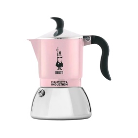 Bialetti Moka Induction Fiammetta -  2 šálky růžová NEW