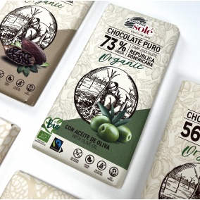 Chocolates Solé - 73% organic chocolate with olive oil