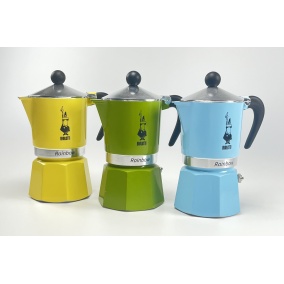 Bialetti Rainbow 3 blue moka pot