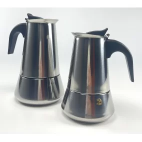 Moka pot Kaffia 6 cups stainless steel